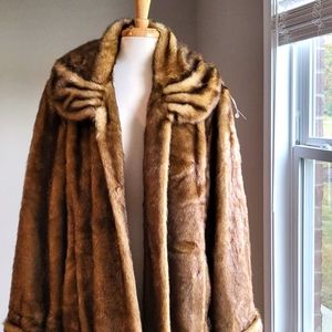 Pamela McCoy Collections (PMC) Fabulous Faux Fur Mink Coat (Size 2X)